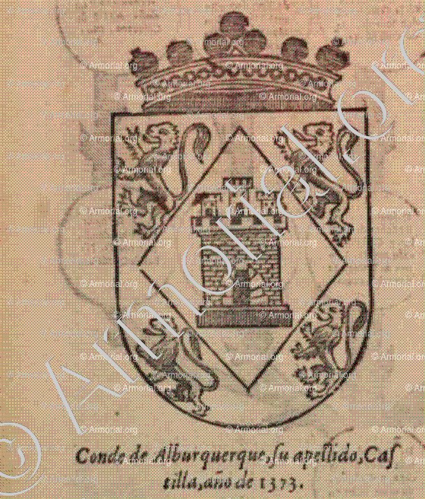 ALBURQUERQUE (Conde de)_Castilla, 1373._España