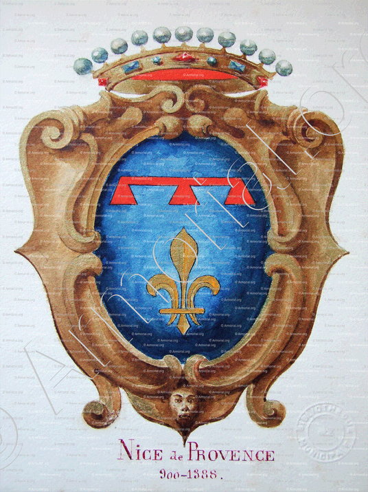 NICAEA de PROVENCE 900-1390_Armorial Nice. (J. Casal, 1903) (Bibl. mun. de Nice) - France