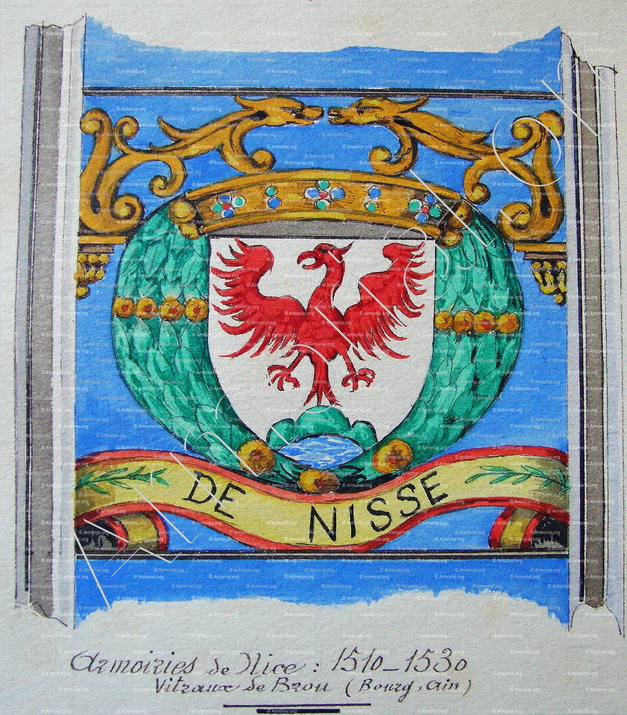 NICE 1510-1530 et Ancien Comté de Nice_Armorial Nice. (J. Casal, 1903) (Bibl. mun. de Nice)._France 