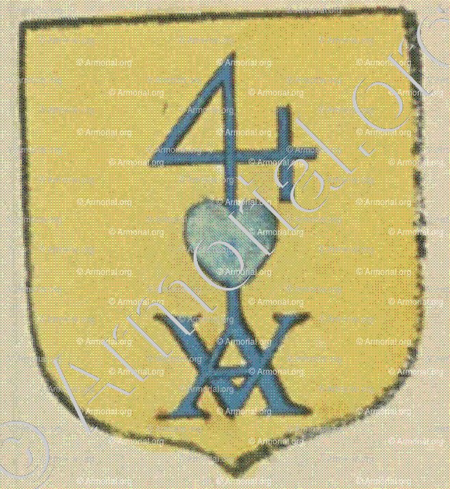 GRENON (La Rochelle)_Blason enregistré sous le règne de Louis XIV._France