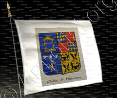 drapeau-GHILINI DE VILLENEUVE_Noblesse d'Empire._France