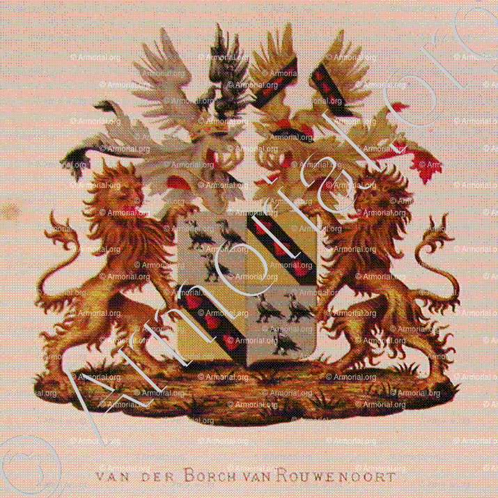 Van der BORCH van ROUWENOORT_Wapenboek van den Nederlandschen Adel door J.B.Rietstap 1883 1887_Nederland