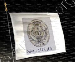 drapeau-NICE 1828-1870_Armorial Nice. (J. Casal, 1903) (Bibl. mun. de Nice)_France 