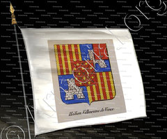 drapeau-HELION VILLENEUVE DE VENCE_Noblesse d'Empire._France