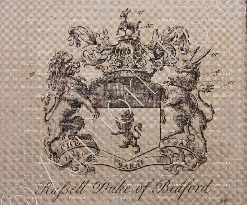 RUSSELL Duke of BEDFORD_The Peerage England, 1779._England