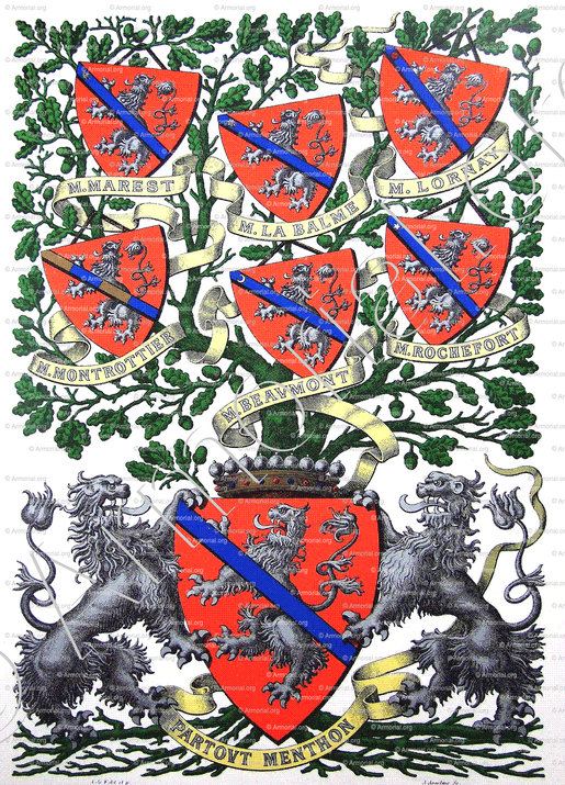 PARTOUT MENTHON_Devise des Menthon. Armorial et Nobiliaire de Savoie. (Cte de Foras)_France