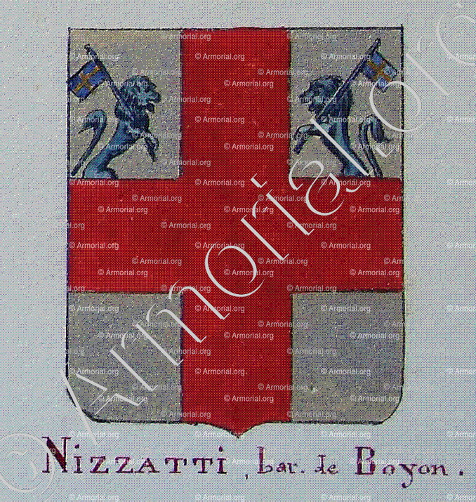 NIZZARTI Baron de BOYON_Armorial Nice. (J. Casal, 1903) (Bibl. mun. de Nice)_France 